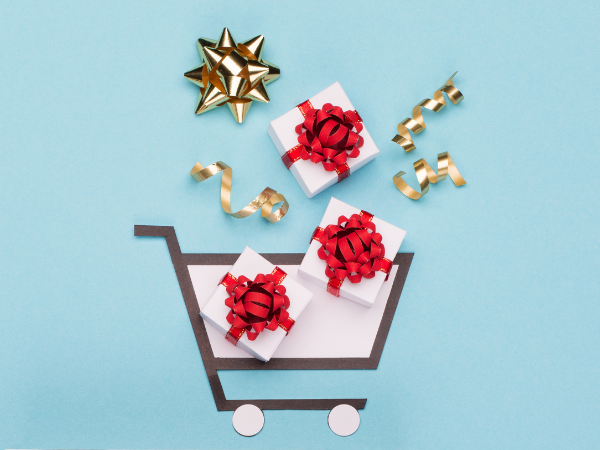 Holiday shopping cart