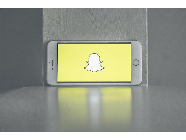Phone screen opened to the Snapchat app